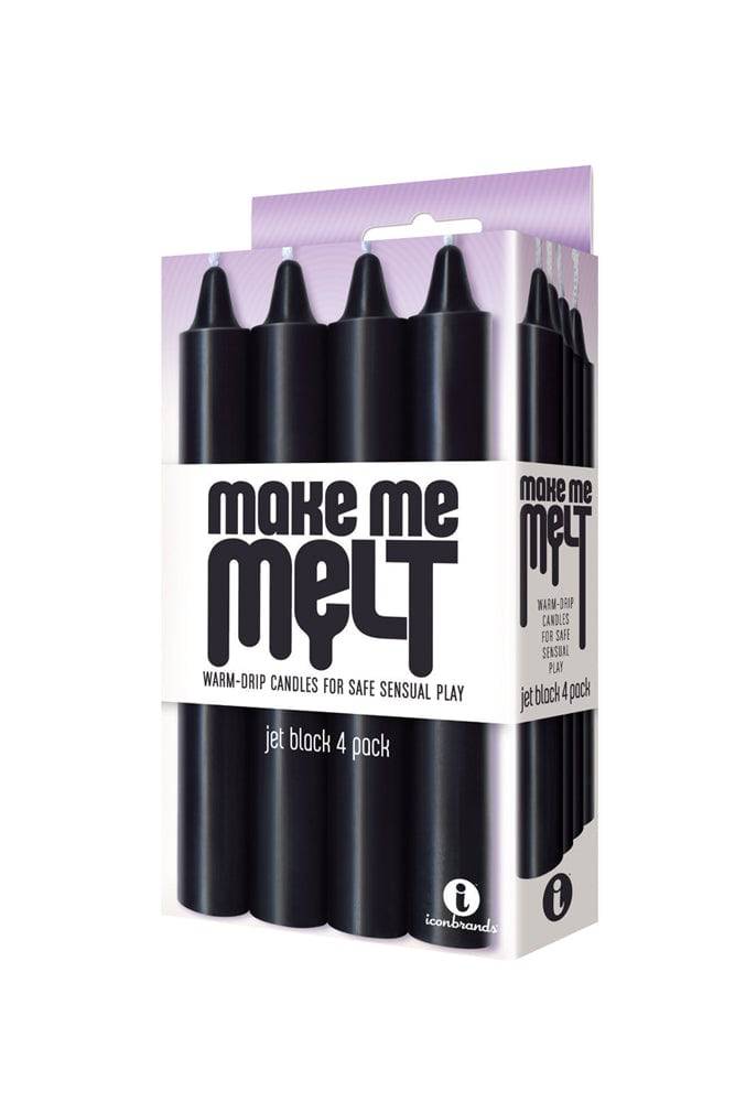 Icon Brands - Make Me Melt - Warm Drip Candles - Black BDSM - Tophatter Daily Deals