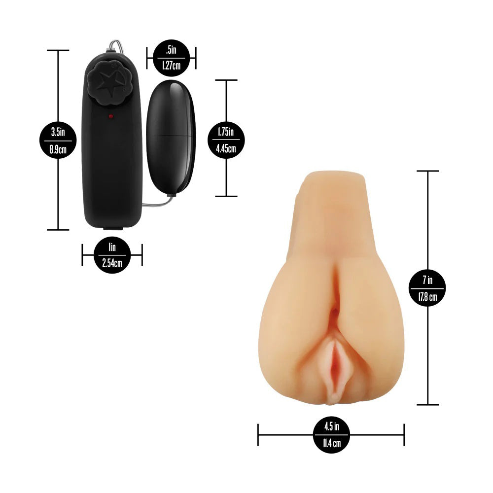 Enlust Jordyn (Beige) – Life-Sized Dual Entrance Masturbator > Sex Toys For Men > Masturbators > Vibrating - Tophatter Daily Deals