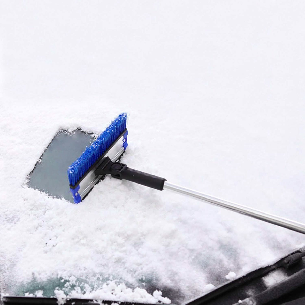 Ice Scraper Extendable Telescoping Snow Remover Automotive - Tophatter Daily Deals