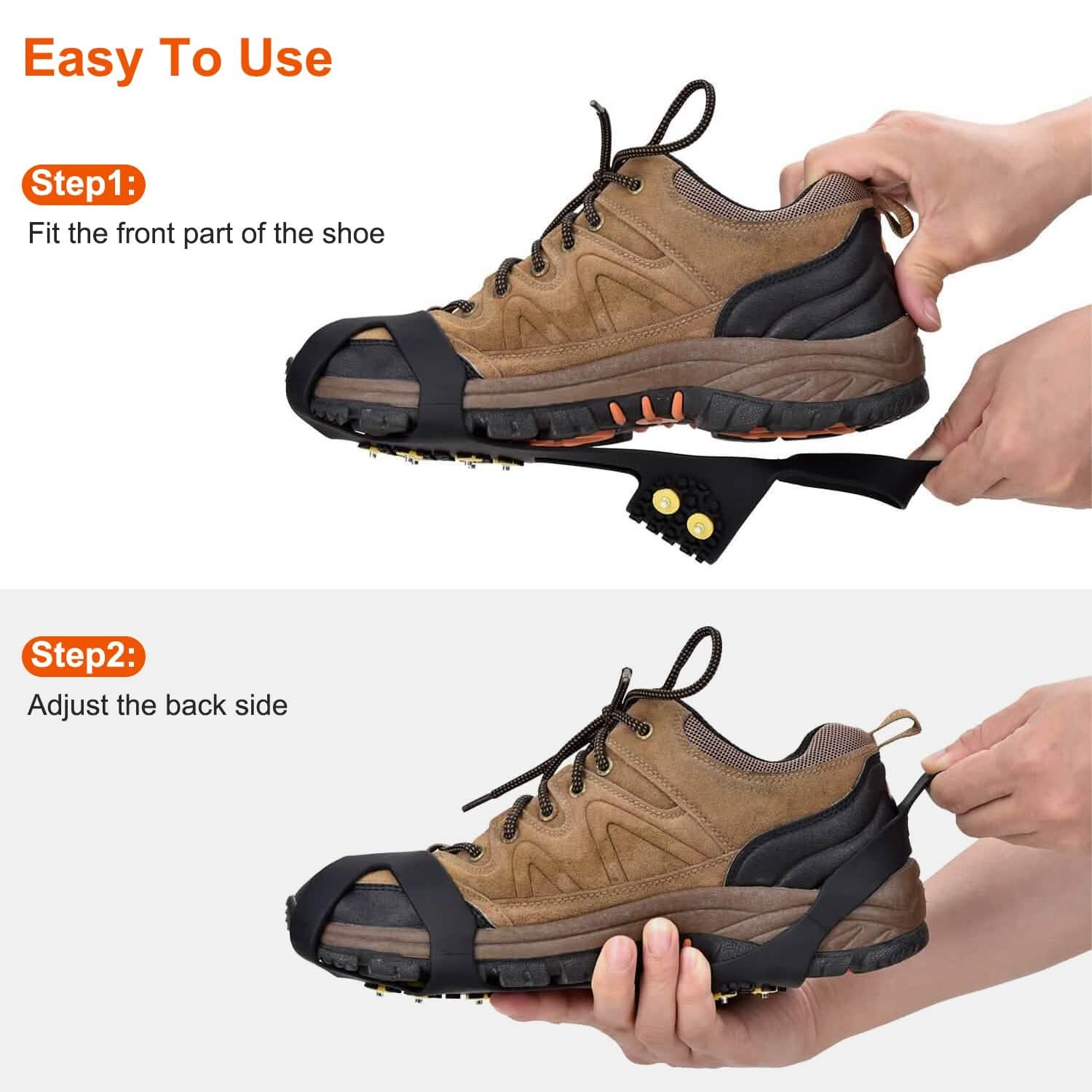 Ice Snow Grips Anti Slip Over Shoe Men's Shoes - Tophatter Daily Deals