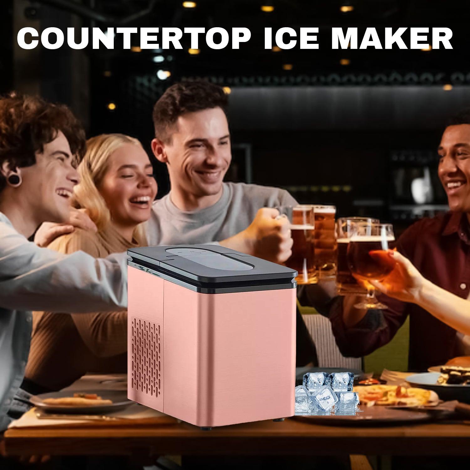 Ice Cubes Maker Machine - 1.8L Automatic Electric Ice Cube Maker Counter Top Cocktails Drink Home - Tophatter Daily Deals