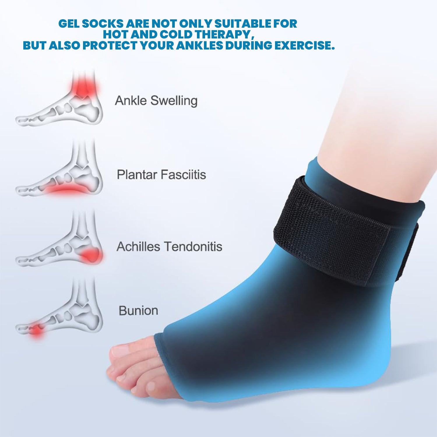 Ankle Ice Pack - Foot Ice Pack Wrap Ice Pack Wrap Hot Cold Therapy Cooling Sock Health & Beauty - Tophatter Daily Deals