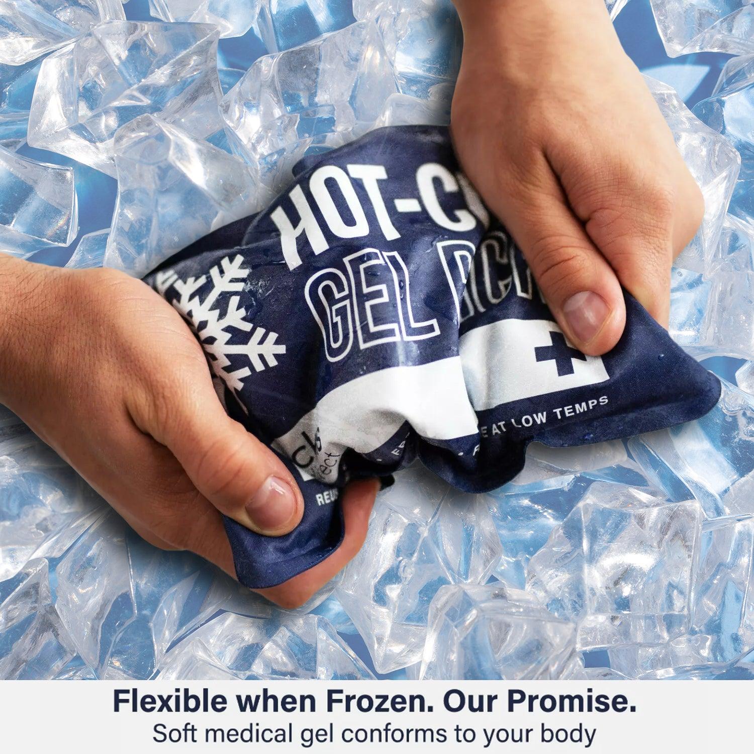 Injury Ice Pack - 3-in-1 Knee Ice Wrap Reusable Ice Packs for Knees Hot and Cold Gel Pack Health Care - Tophatter Daily Deals