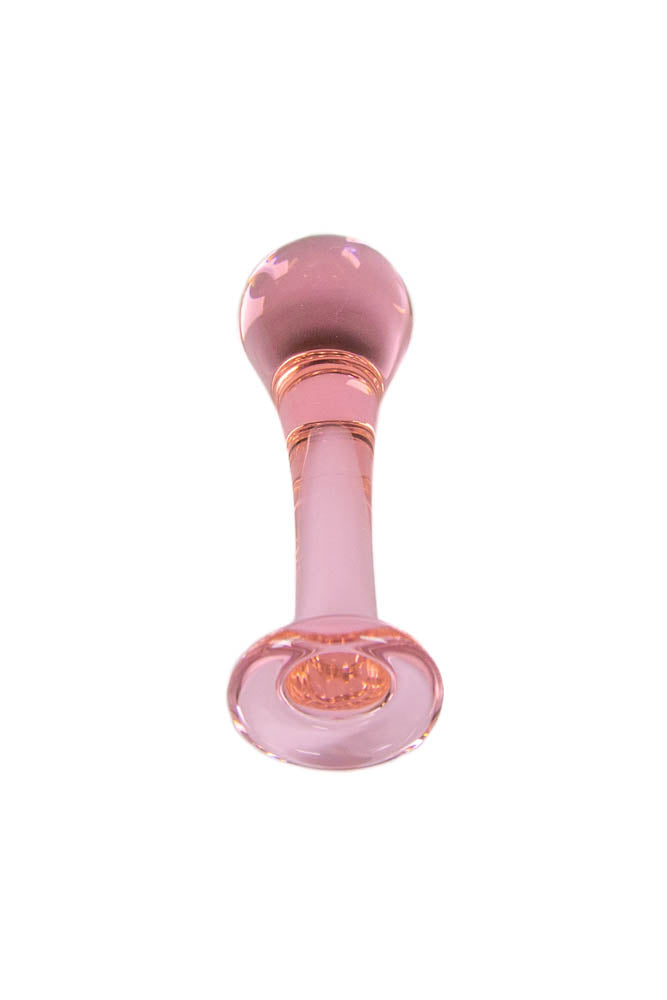 Icon Brands - First Glass Droplet Anal Plug - Pink Sex Toy - Tophatter Daily Deals