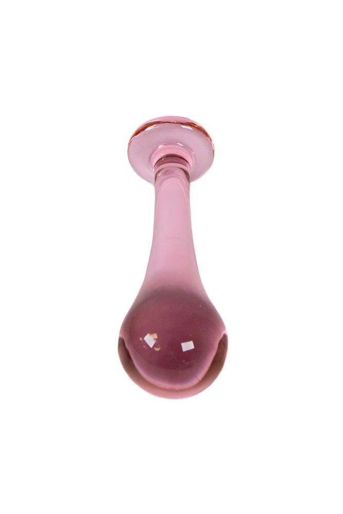 Icon Brands - First Glass Droplet Anal Plug - Pink Sex Toy - Tophatter Daily Deals