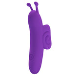 Rechargeable Snail – Ergonomic Silicone Finger Vibrator with 10 Vibration Modes > Vibrators > Finger Vibrators - Tophatter Daily Deals