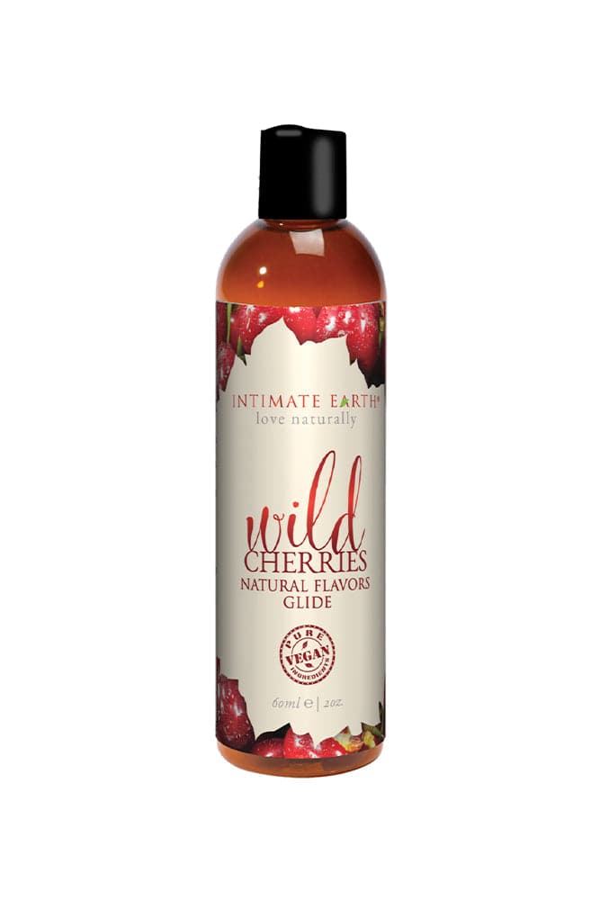 Intimate Earth - Nature Flavors Glides - Wild Cherries - 2oz Liquid - Tophatter Daily Deals