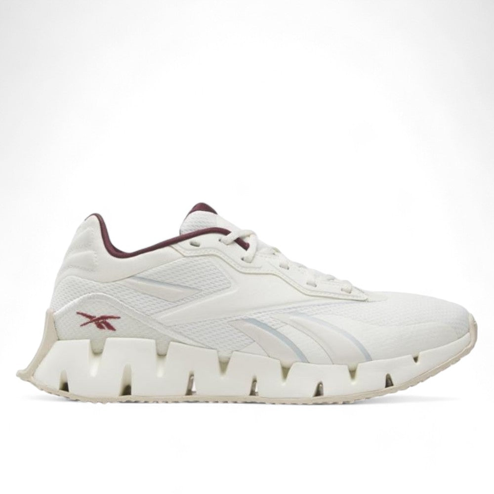 Reebok Womens Zig Dynamica 4 Shoes - Chalk/Feegoo/Stucco Chalk Feegoo Stucco Footwear - Tophatter Daily Deals