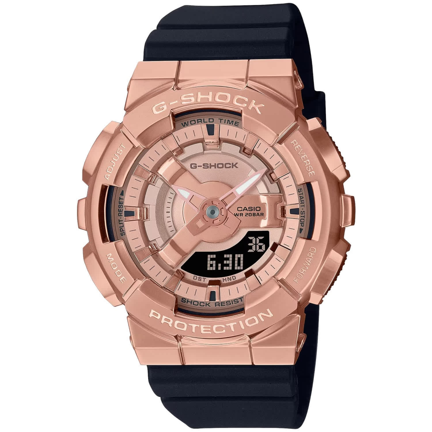 Casio Women's G-Shock G-Series 110 Series // GMS110PG-1A Rose gold Watches - Tophatter Daily Deals
