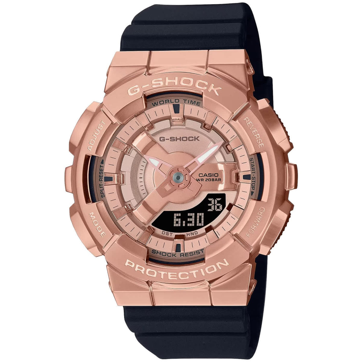 Casio Women's G-Shock G-Series 110 Series // GMS110PG-1A Rose gold Watches - Tophatter Daily Deals