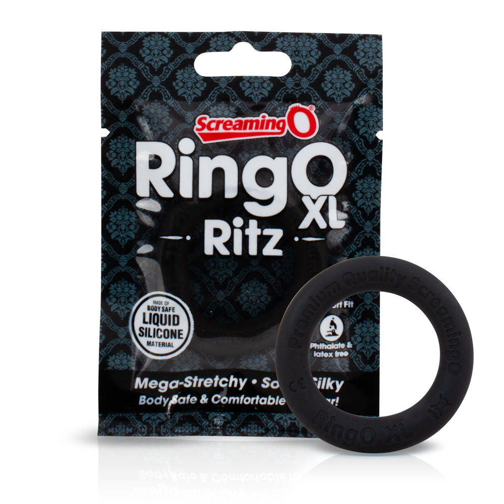 RingO Ritz XL (Black) Cockring > Cock Ring > Single - Tophatter Daily Deals