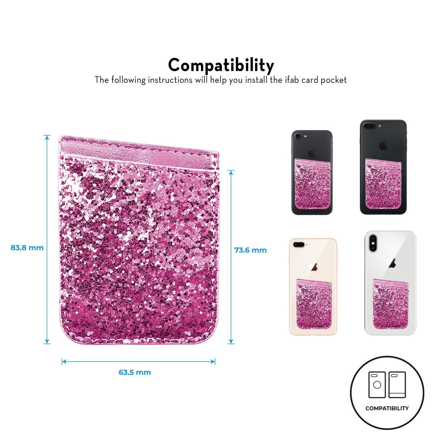 iFab Stick-On ID, Credit Card Wallet Phone Case for iPhone, Android Smartphones Phone Case - Tophatter Daily Deals