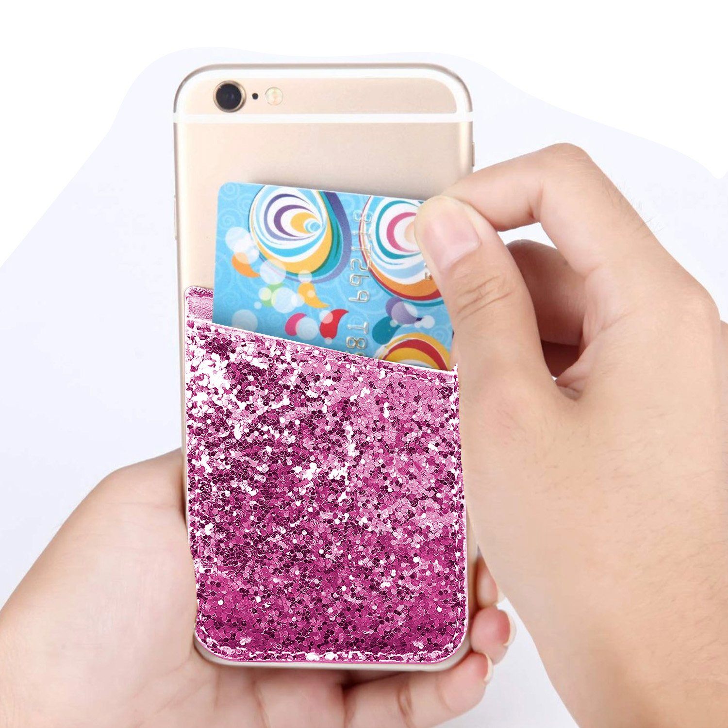 iFab Stick-On ID, Credit Card Wallet Phone Case for iPhone, Android Smartphones Phone Case - Tophatter Daily Deals