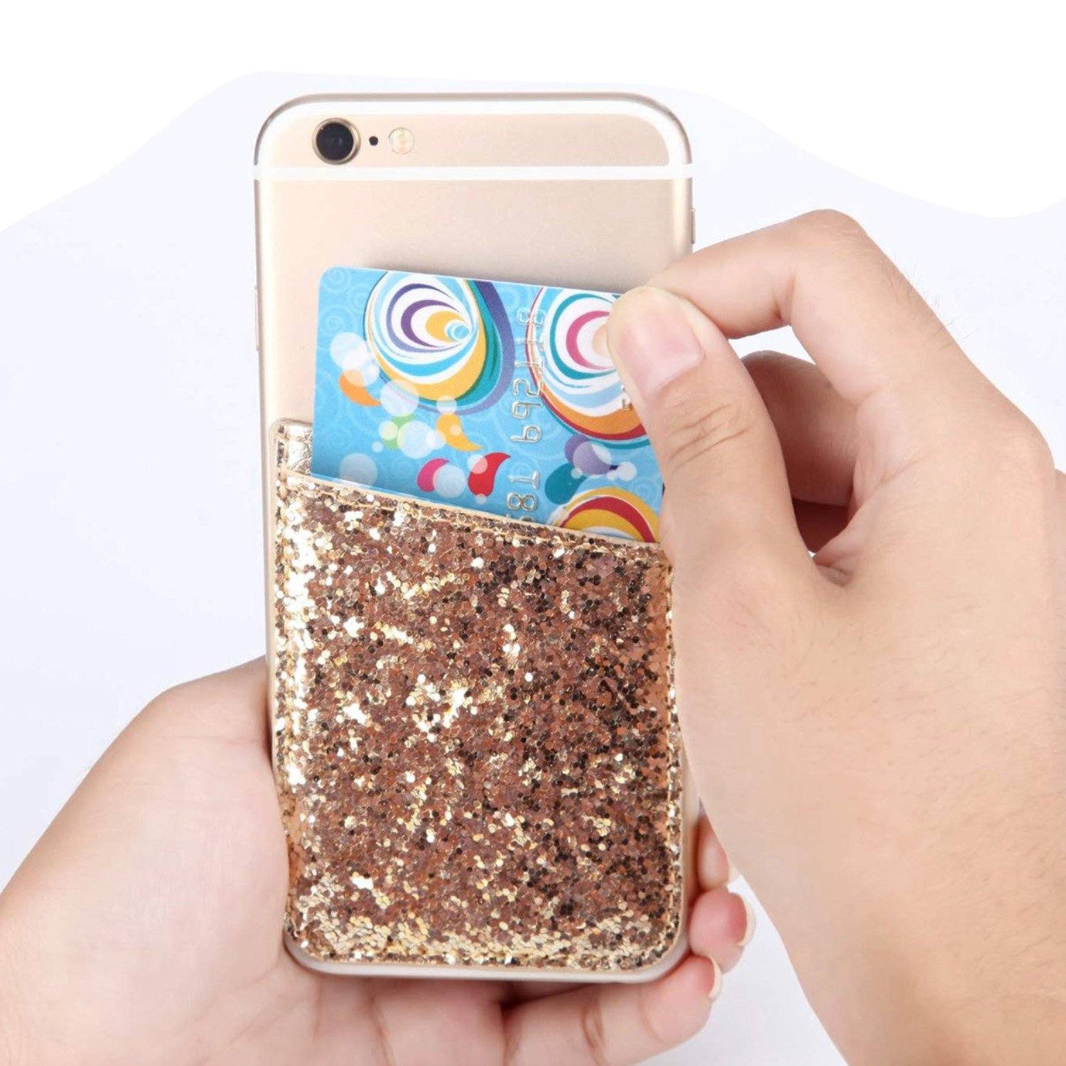 iFab Stick-On ID, Credit Card Wallet Phone Case for iPhone, Android Smartphones Phone Case - Tophatter Daily Deals