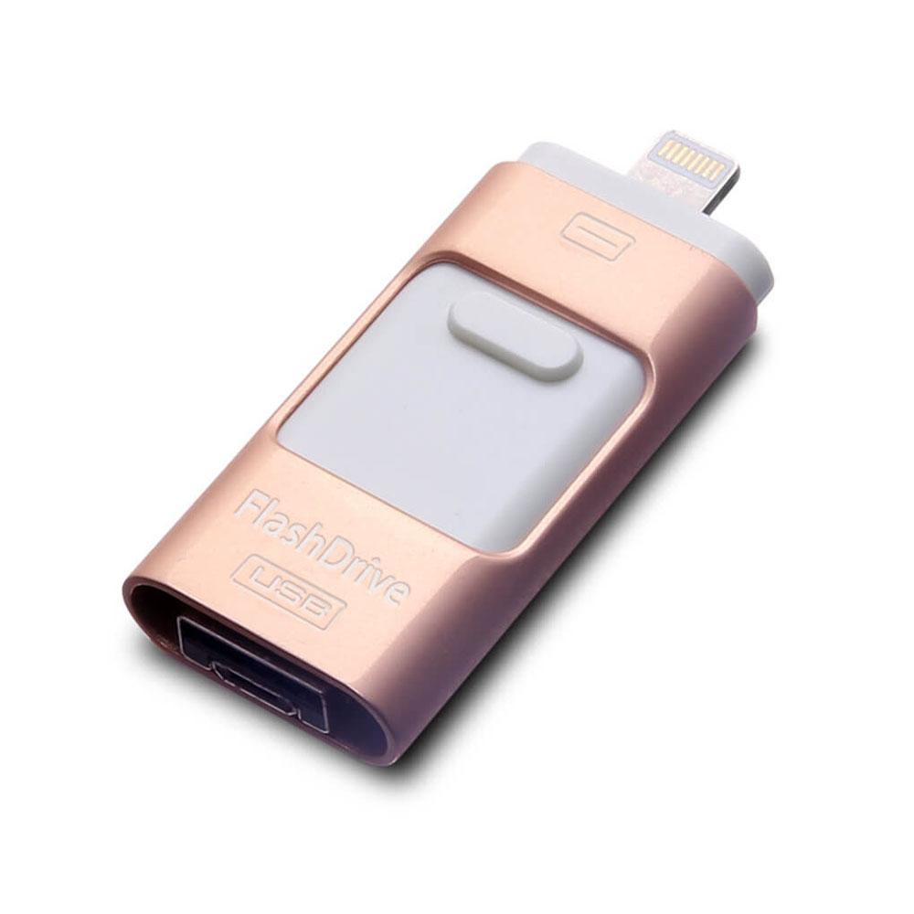 iFlash USB Drive for iPhone, iPad & Android - Assorted Sizes Rose Gold USB Flash Drive - Tophatter Daily Deals