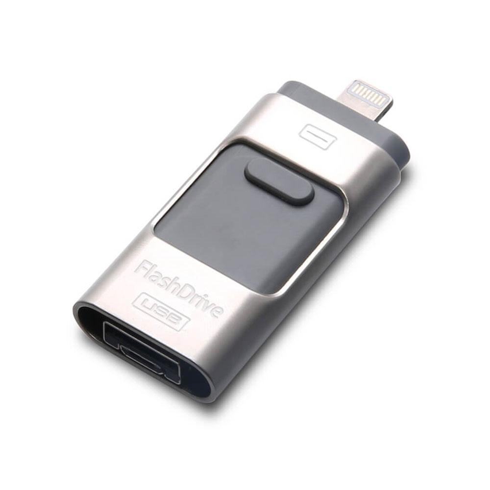 iFlash USB Drive for iPhone, iPad & Android - Assorted Sizes Silver USB Flash Drive - Tophatter Daily Deals