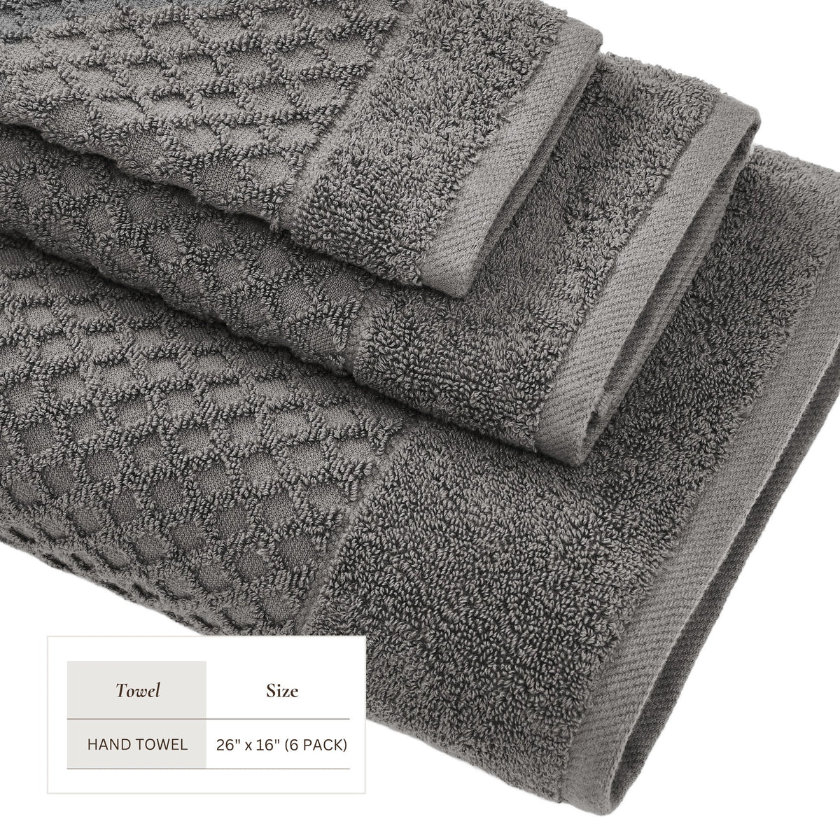 Cotton Diamond Waffle Weave Bath Towel Set - Grayson Collection Bath - Tophatter Daily Deals