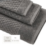 Cotton Diamond Waffle Weave Bath Towel Set - Grayson Collection Bath - Tophatter Daily Deals