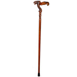 Jaguar: Artisan Intricate Handcarved Wood Cane (Right Hand) Hand Carved Artisan - Tophatter Daily Deals