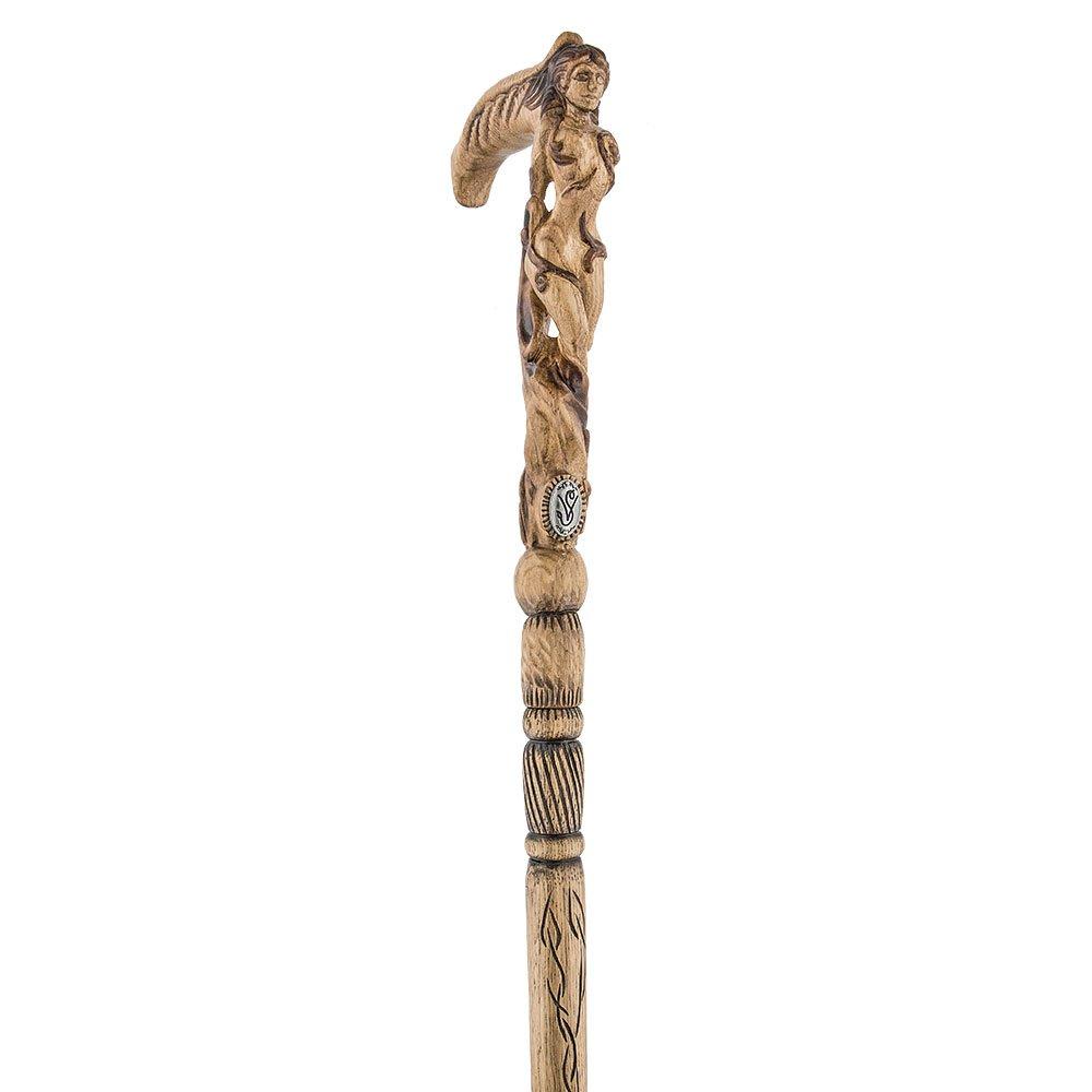 Ships Lady Figurehead - Intricate Detail Handcarved Cane Hand Carved Artisan - Tophatter Daily Deals