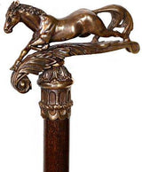 Majestic Victorian Horse: Elegantly Artisan Intricate Cane Hand Carved Artisan - Tophatter Daily Deals