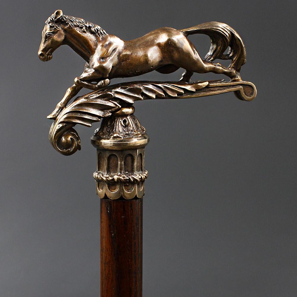Majestic Victorian Horse: Elegantly Artisan Intricate Cane Hand Carved Artisan - Tophatter Daily Deals