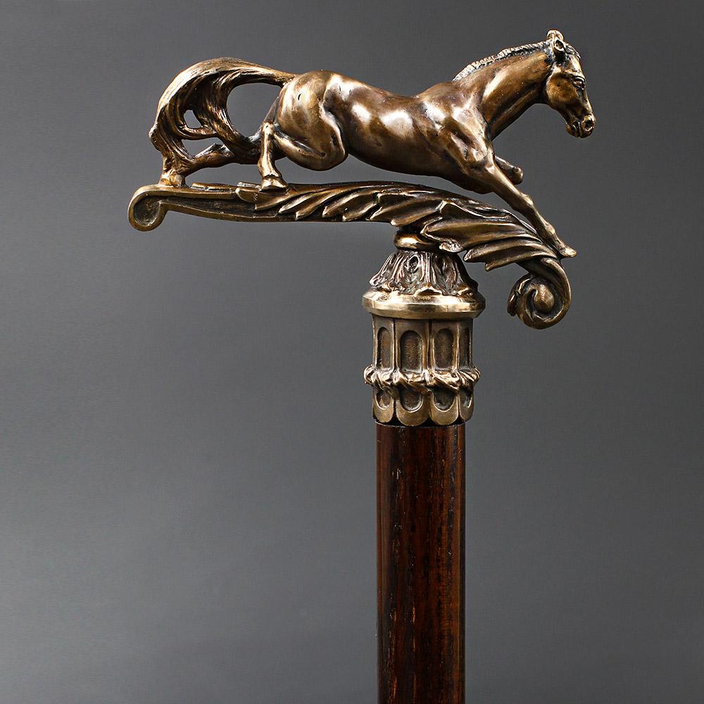 Majestic Victorian Horse: Elegantly Artisan Intricate Cane Hand Carved Artisan - Tophatter Daily Deals