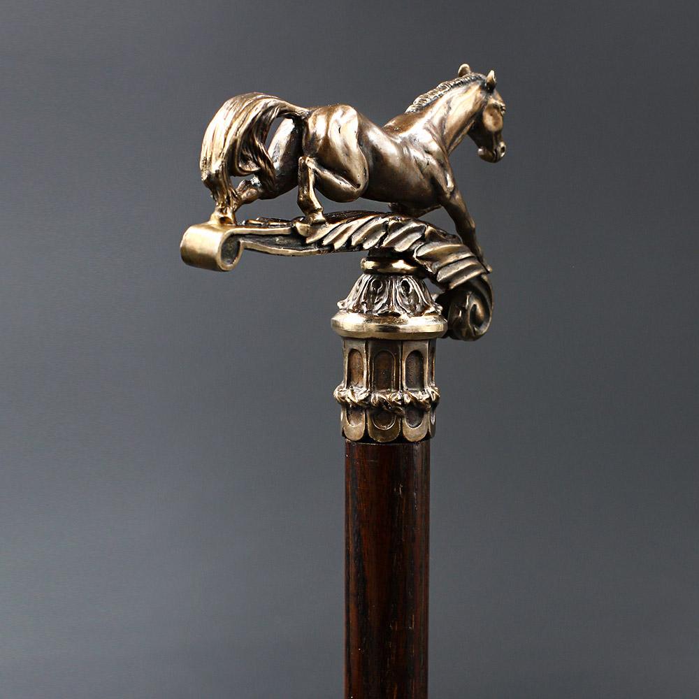 Majestic Victorian Horse: Elegantly Artisan Intricate Cane Hand Carved Artisan - Tophatter Daily Deals