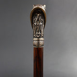 Victorian Wolf: Artisan Intricate Detail Brass Design Cane Hand Carved Artisan - Tophatter Daily Deals