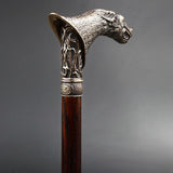 Victorian Wolf: Artisan Intricate Detail Brass Design Cane Hand Carved Artisan - Tophatter Daily Deals