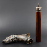 Victorian Wolf: Artisan Intricate Detail Brass Design Cane Hand Carved Artisan - Tophatter Daily Deals