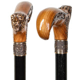 Bronze Direwolf Handcarved Celtic Art Derby Walking Cane Hand Carved Artisan - Tophatter Daily Deals