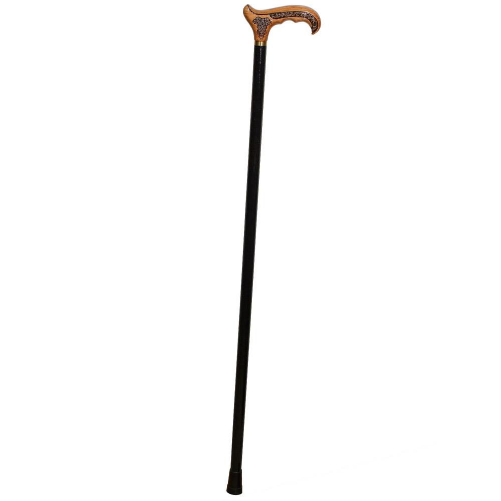Handcarved Celtic Art : Oak Wood Cane Derby Handle Hand Carved Artisan - Tophatter Daily Deals