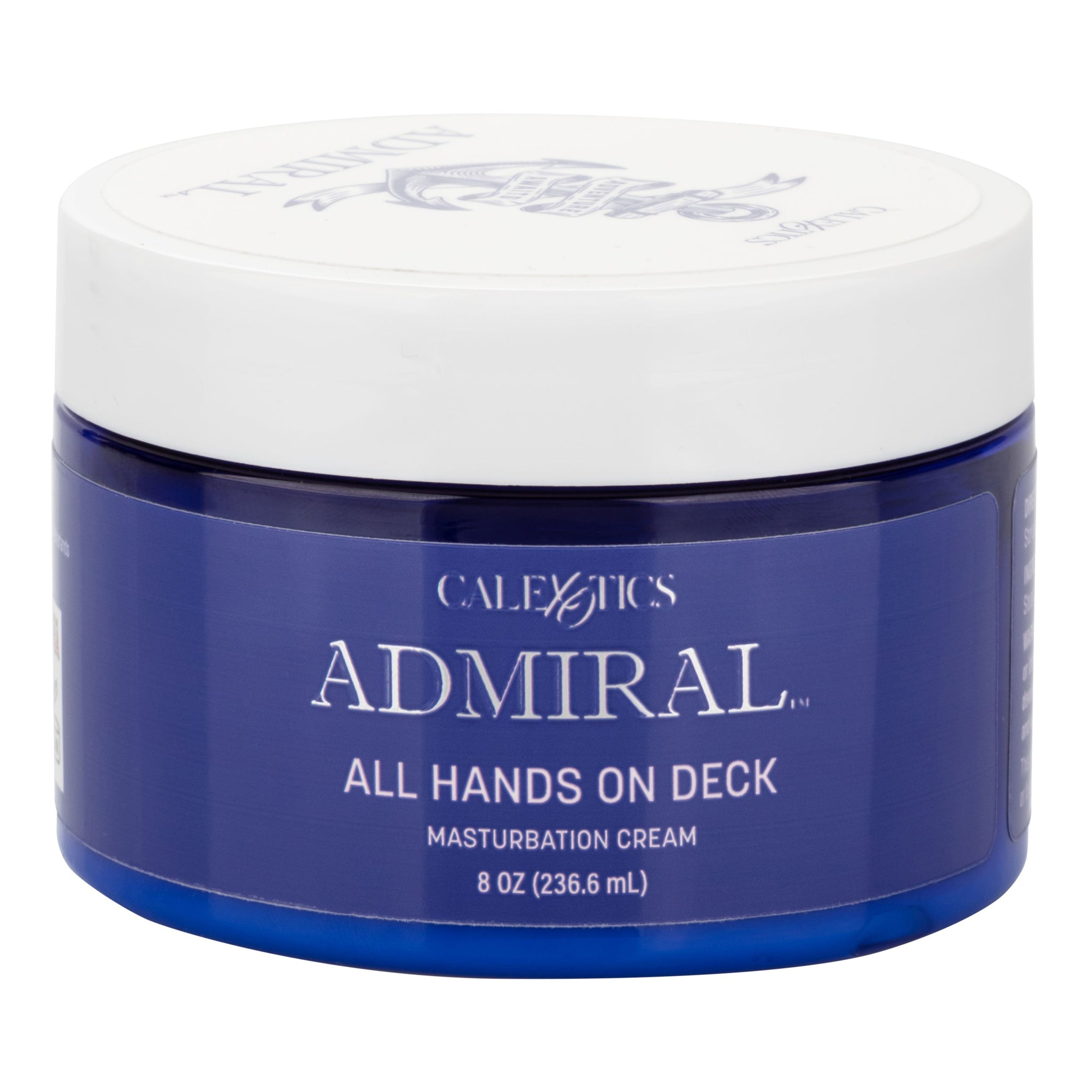Admiral All Hands on Deck Masturbation Cream 8 Fl Oz Premium Moisturizing Lubricant with Almond Oil > Lube > Masturbation Cream - Tophatter Daily Deals