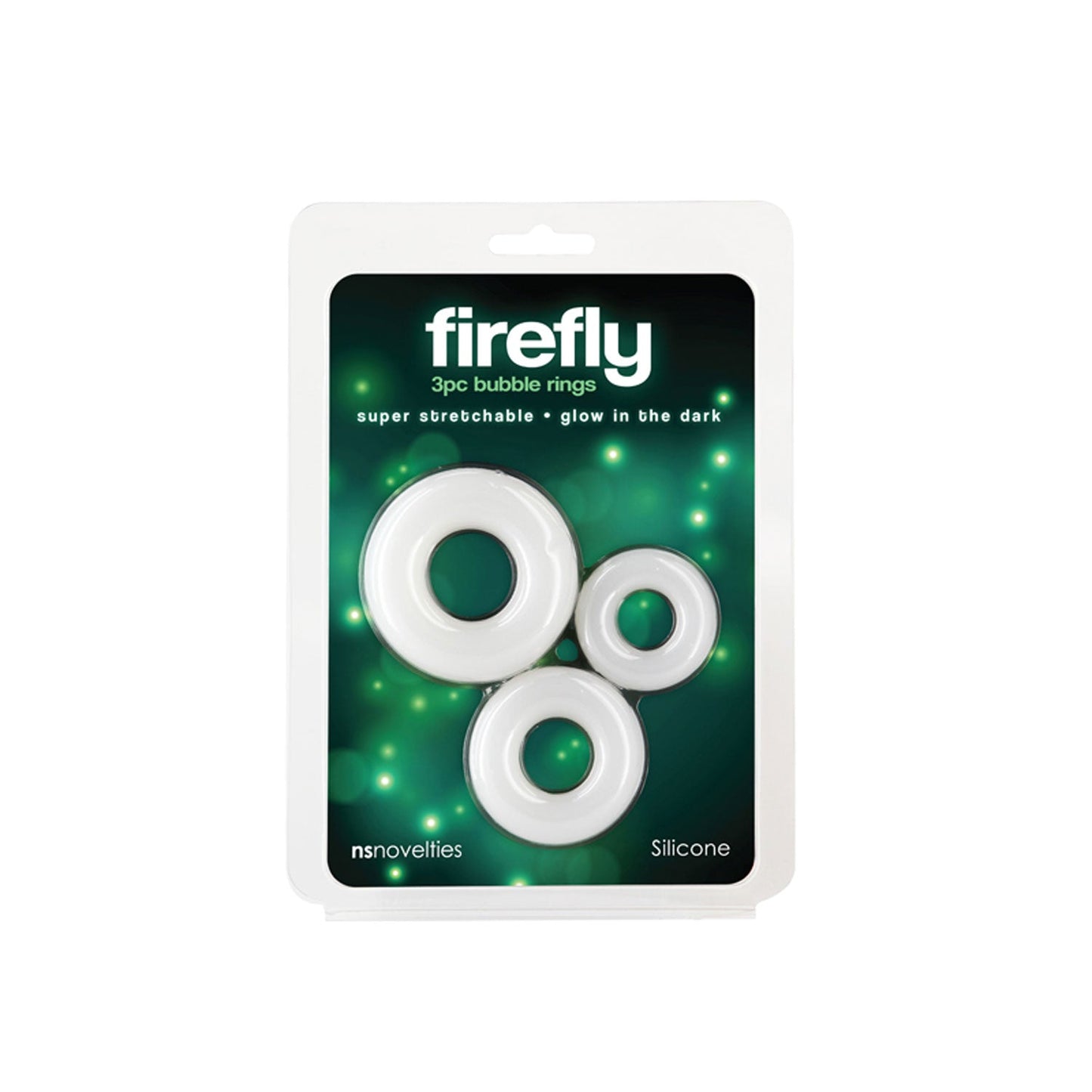 Firefly Bubble Rings Glow in the Dark Cock Rings Set of 3 > Cock Ring > Sets - Tophatter Daily Deals