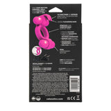Silicone Rockin’ Rabbit Pink Couples Vibrator with Dual Independent Motors > Cock Ring > Vibrating - Tophatter Daily Deals