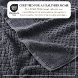 Cotton Diamond Waffle Weave Bath Towel Set - Grayson Collection Bath - Tophatter Daily Deals