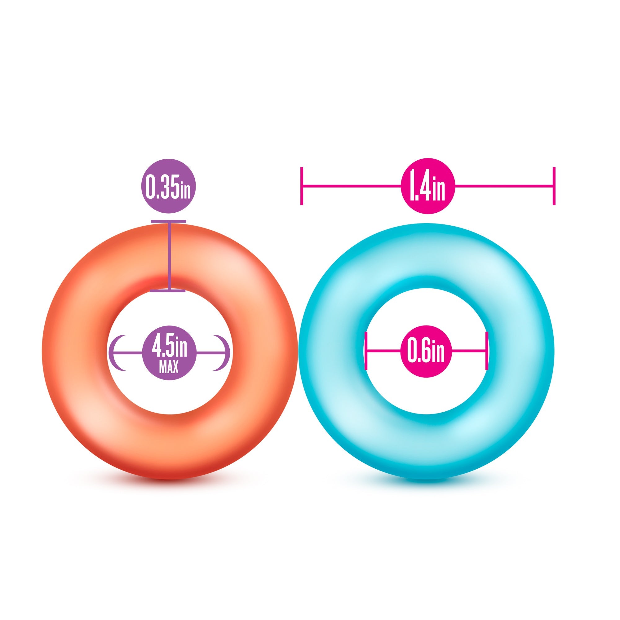 King of the Ring Coloured Cock Rings Set of 6 > Cock Ring > Sets - Tophatter Daily Deals