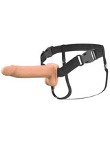 Fantasy X-Tensions Elite (Beige/Brown) – Vibrating Hollow Silicone Strap-On 8 Inch > Dildos > Strap On Harnesses - Tophatter Daily Deals