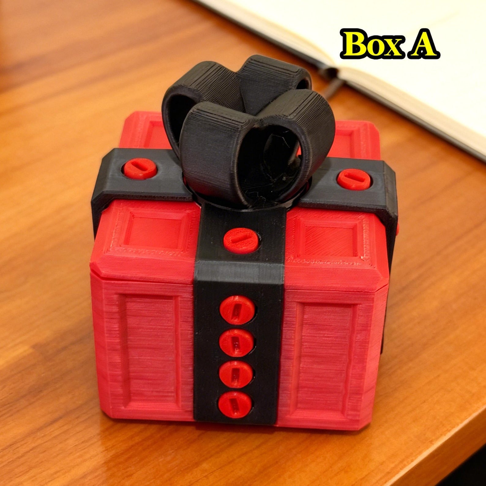 The Annoying Present with Middle Finger in A Box Gift Box with Screws Prank Surprise Pop-Up Novelty Funny Gifts for Adult Toys Box A 8x8x10cm - Tophatter Daily Deals