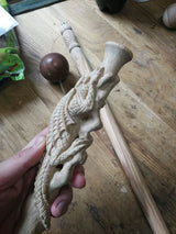 The Dragon Staff - Dark Wood Walking Staff Master-Carved Dragon Walking Staff Hand Carved Artisan - Tophatter Daily Deals