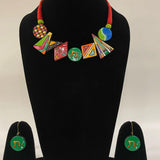 Colorful Clay Music Theme Jewelry Set Necklaces - Tophatter Daily Deals
