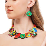 Colorful Clay Music Theme Jewelry Set Necklaces - Tophatter Daily Deals