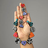 Petal & Slate: Minimalist Terracotta Heart Duo Necklaces - Tophatter Daily Deals