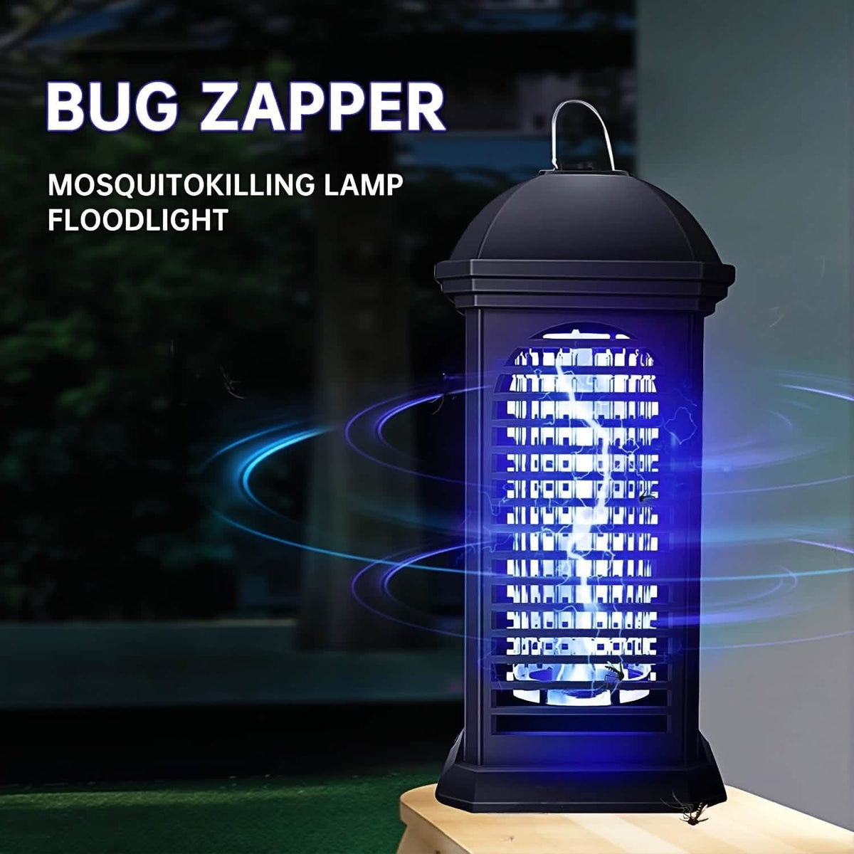 Portable Electric Bug Zapper – Indoor/Outdoor Mosquito & Fly Killer Trap Household Appliances - Tophatter Daily Deals