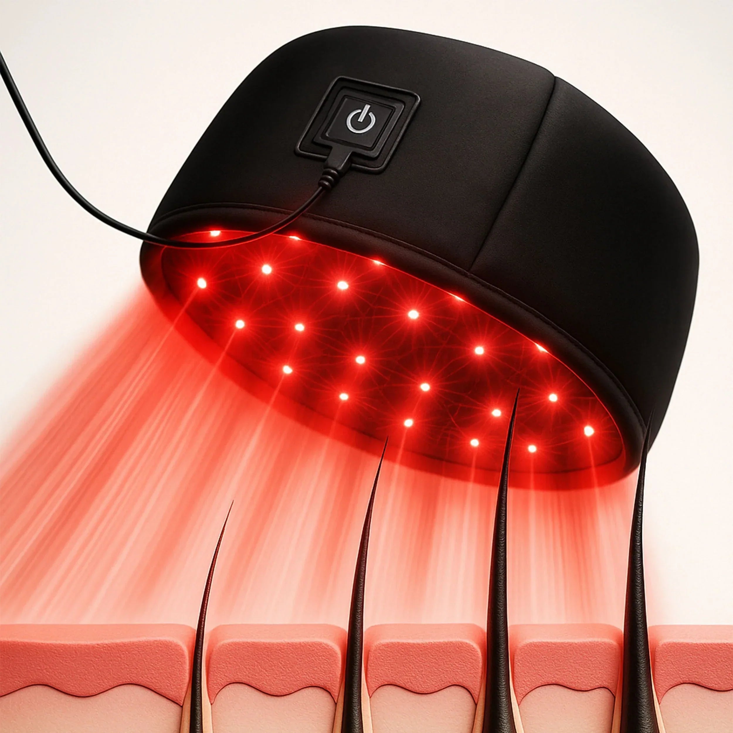 Red Light Therapy Cap Hair Growth Helmet Pain Free At Home - Tophatter Daily Deals