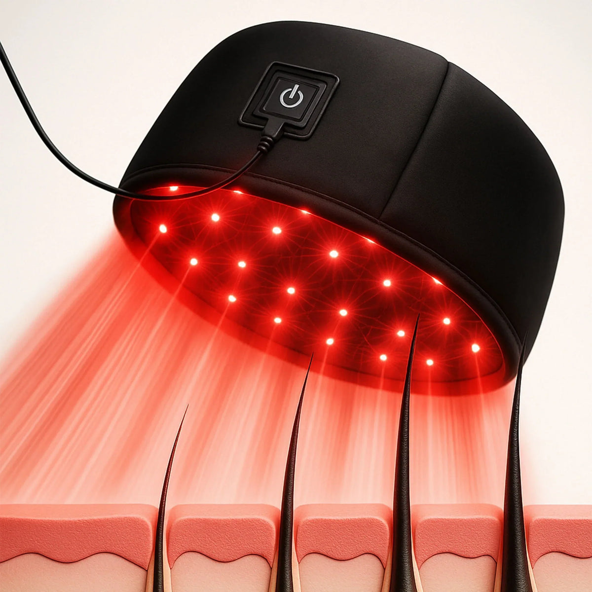 Red Light Therapy Cap Hair Growth Helmet Pain Free At Home - Tophatter Daily Deals