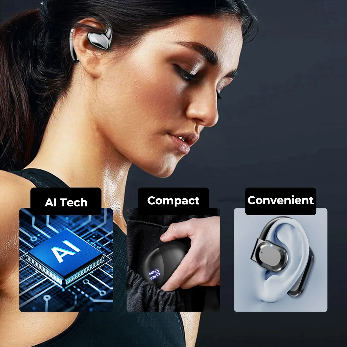 AI Translation Earbuds Real Time 144 Languages, Clear Calls - Tophatter Daily Deals