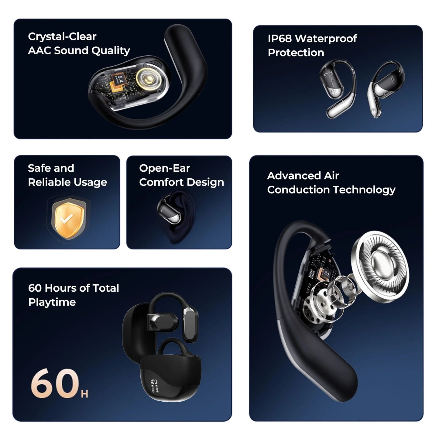 AI Translation Earbuds Real Time 144 Languages, Clear Calls - Tophatter Daily Deals