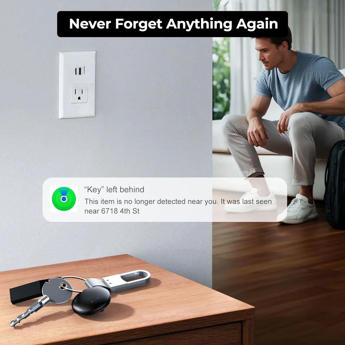 GPS Airtag Tracker Compact Iphone Android No Subscription - Tophatter Daily Deals
